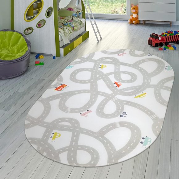 Road Traffic Washable Non-Slip Playroom Play Carpet - Picture 2 of 8